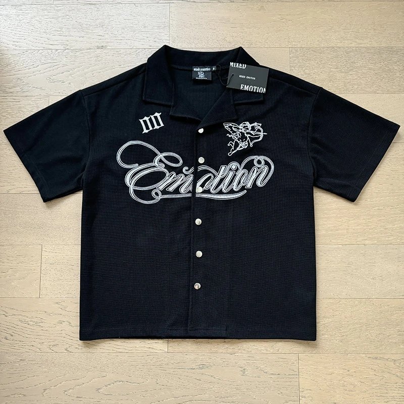 Design Mixed Emotion III Script Polo Beige Polo Shirt - 7