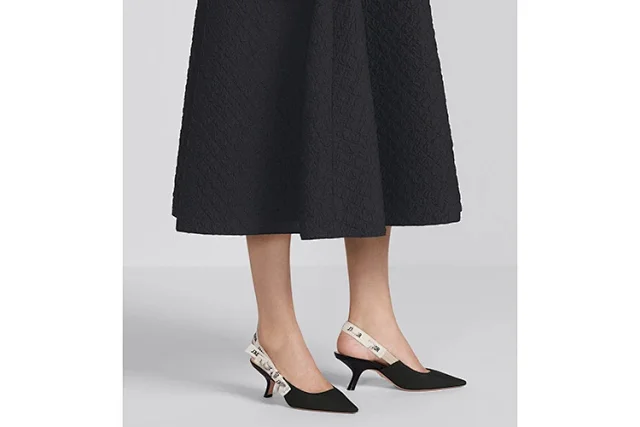 Dior High Heels J'Adior embroidered pointed-toe slingback product detail image 2