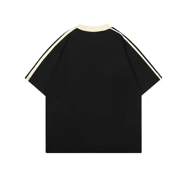 Unbranded Shirts Short-Sleeve Contrast Raglan Stripe Polo Shirt product detail image 4