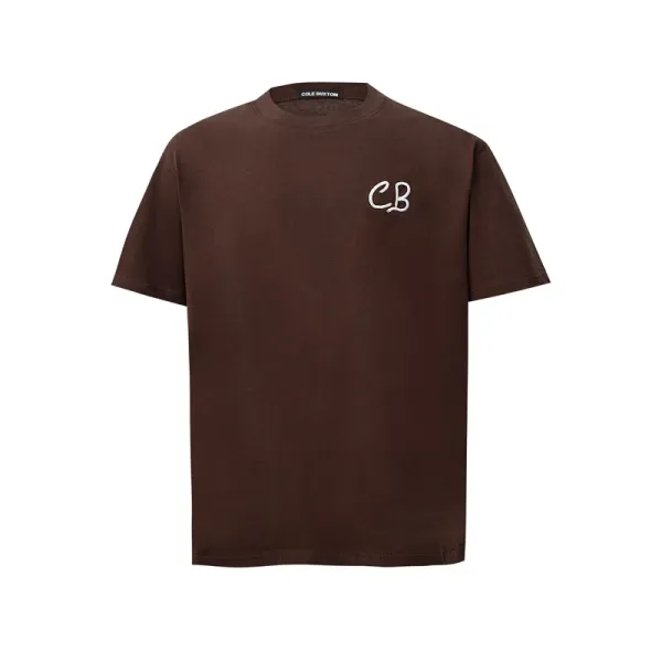 Cole Buxton Signature Arch Logo Brown T-Shirt - 11