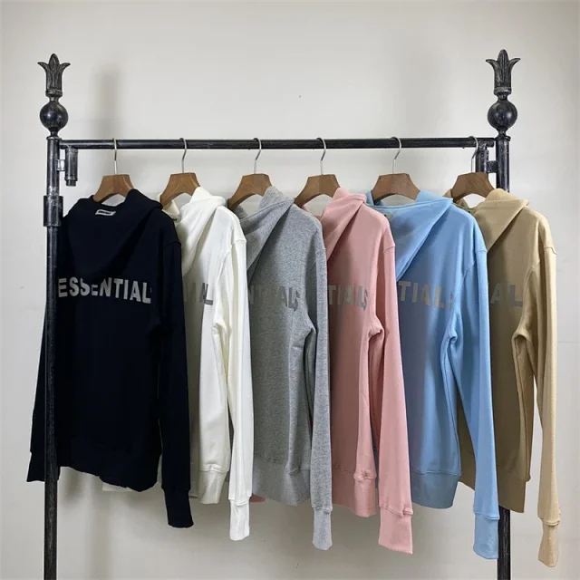 ESSENTIALS Hoodies & Sweatshirts Reflective Logo Pullover Hoodie product detail image 1