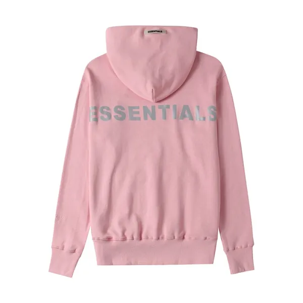 Fear of God Essentials Reflective Logo White Hoodie - 10