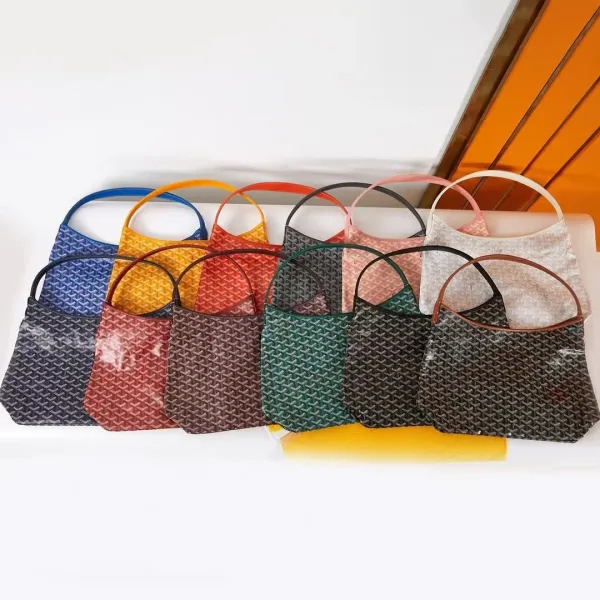Goyard Saint-Louis Hobo Bag Burgundy Shoulder Bags - 4