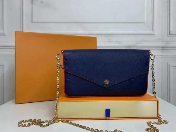 Louis Vuitton Pochette Metis Black Monogram Empreinte Chain Clutch Clutches - 13