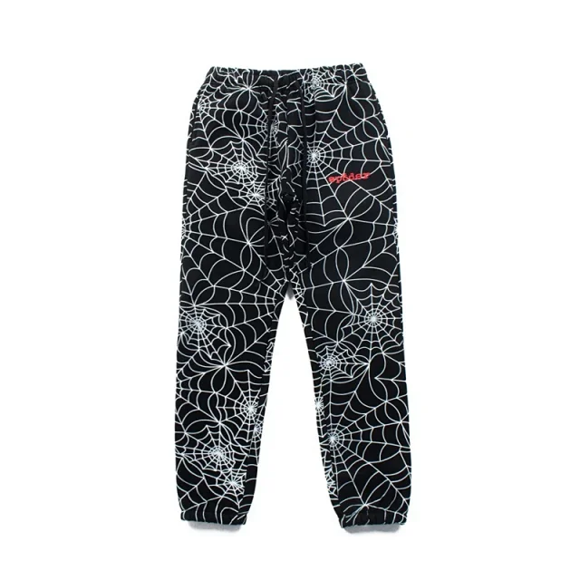Sp5der Trousers Spiderweb Print Joggers product detail image 7