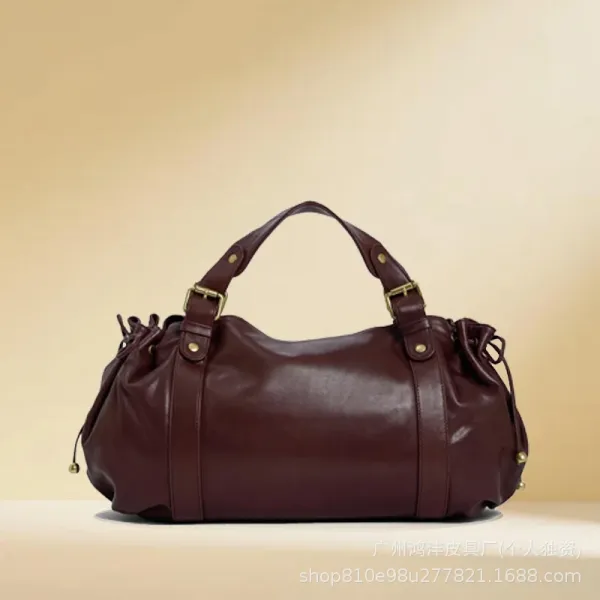Design Duffle Bag Black Leather - 14