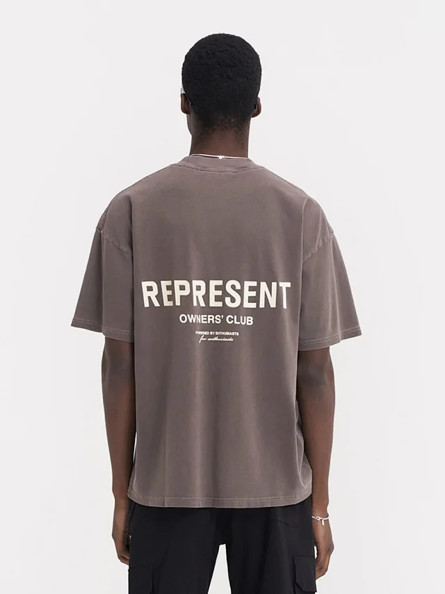 Represent T-Shirts Owners' Club Logo Print Oversized T-Shirt product detail image 35