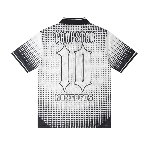 Trapstar Graphic Print Long-Sleeve Jersey in Blue Multicolor - 7