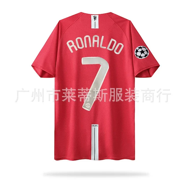Manchester United Football Jerseys 2007–08 Home Retro Jersey product detail image 6