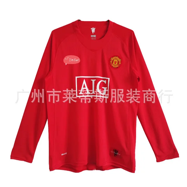 Manchester United Football Jerseys 2007–08 Home Retro Jersey product detail image 11