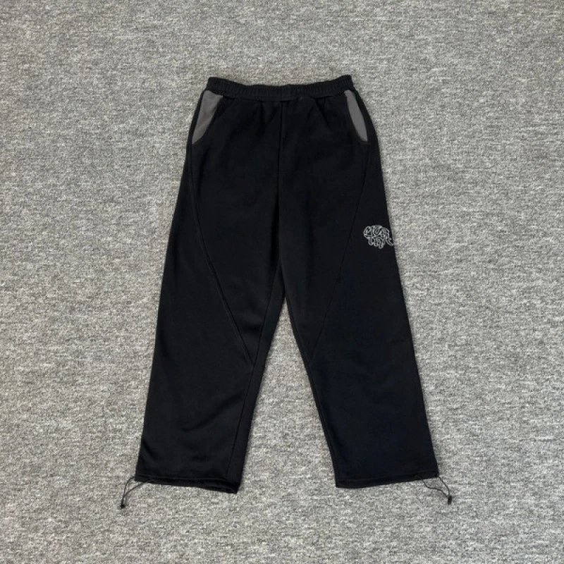 Unbranded Trousers Fleece drawstring with contrast pockets and embroidered graphic image 2