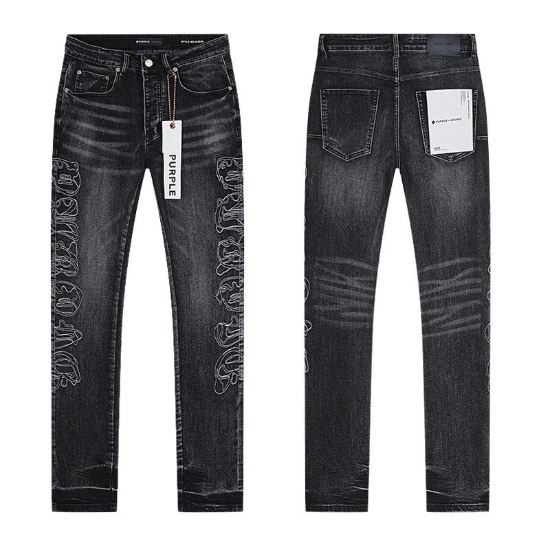 Purple Brand Jeans Embellished graphic image 3