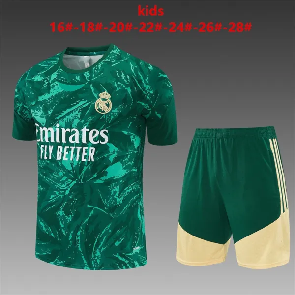 CBF Brazil Training Kit Blue Kids Soccer Jersey and Shorts Set - 11