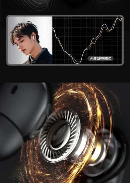 Design ACAVITY S17 Headset Pro Ultimate Black Tws Earbuds - 8
