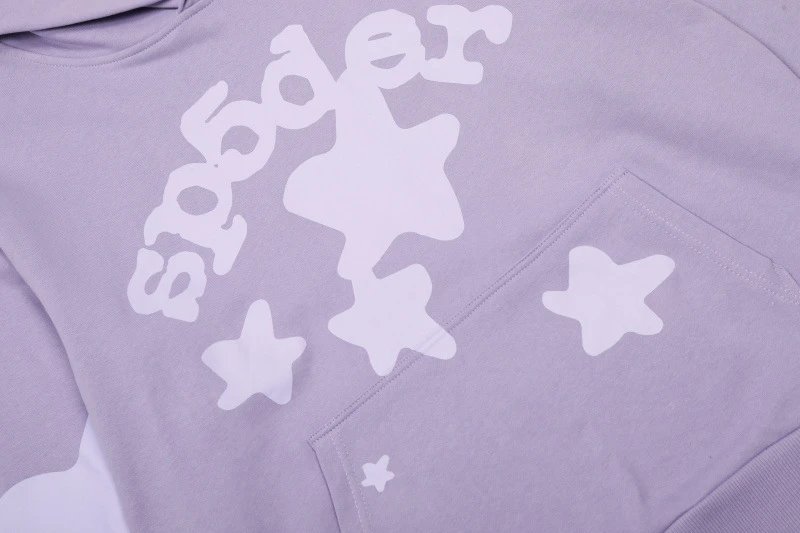 Design Star Print Jogger Pants Purple Sweatpants - 11