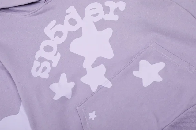 Sp5der Tracksuits Spider web graphic hooded sweatshirt and jogger set product detail image 10