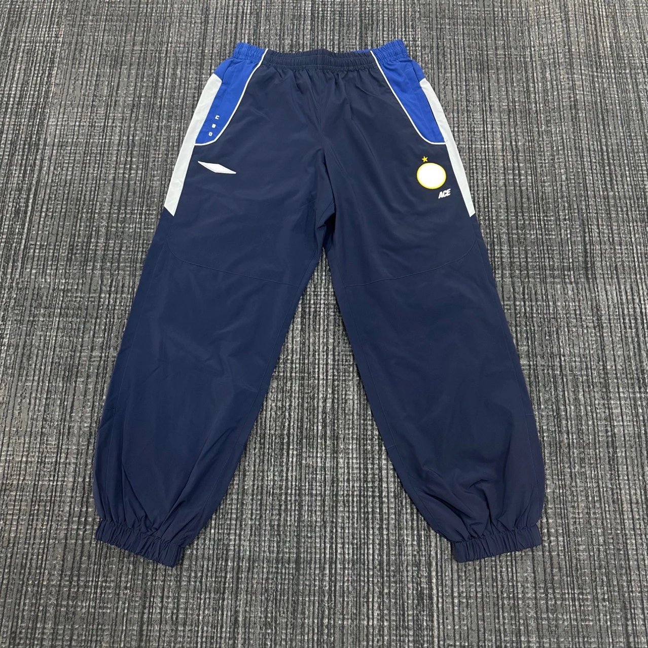 Inter Milan Training Pants Navy Blue with Blue and White Stripes Sweatpants - 5