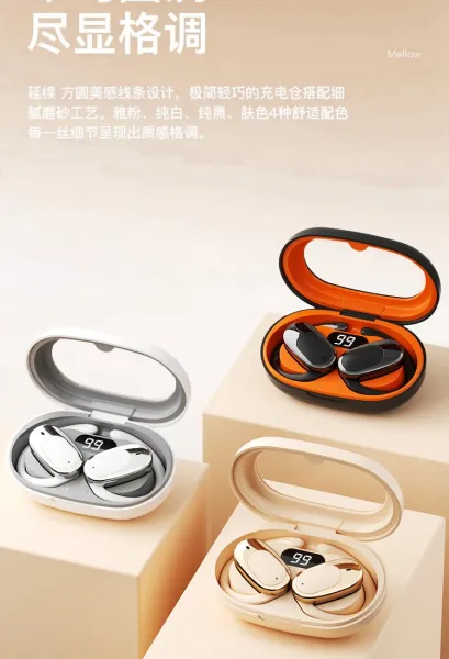 Design TWS Earbuds with Metallic Finish White / Gray True Wireless Earphones - 14