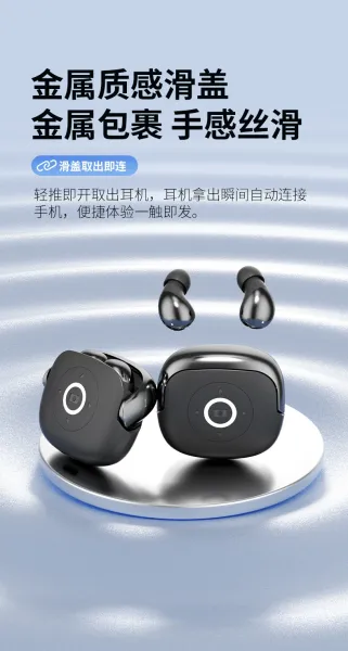 Design TWS Earbuds with Charging Case Black - 17