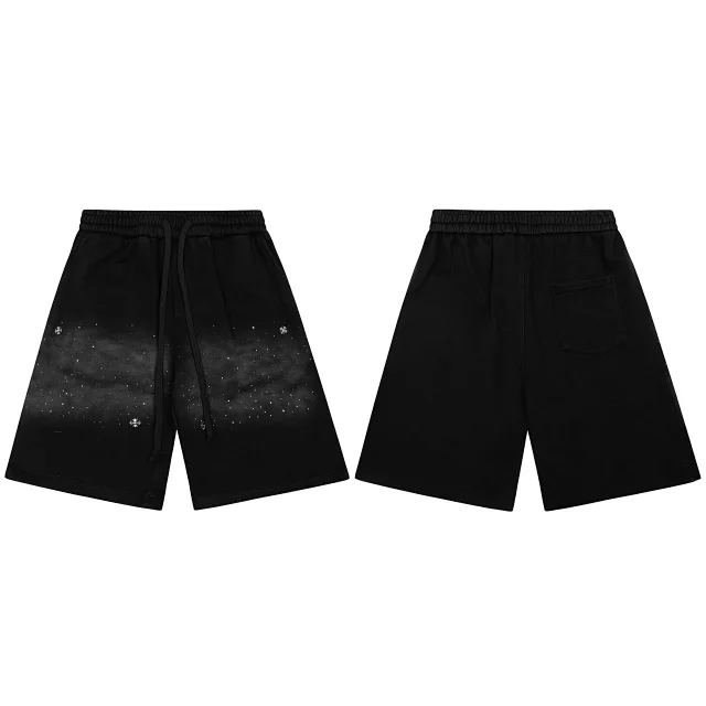 Unbranded Shorts Drawstring with galaxy-inspired speckled graphic product detail image 2