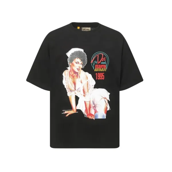 Gallery Dept Doc Johnson 1995 Graphic T-Shirt Black - 1