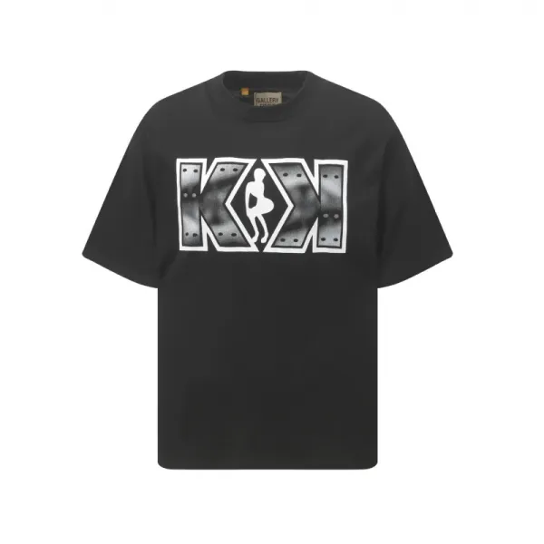 Gallery Dept KX Logo Black Oversized T-Shirt - 1