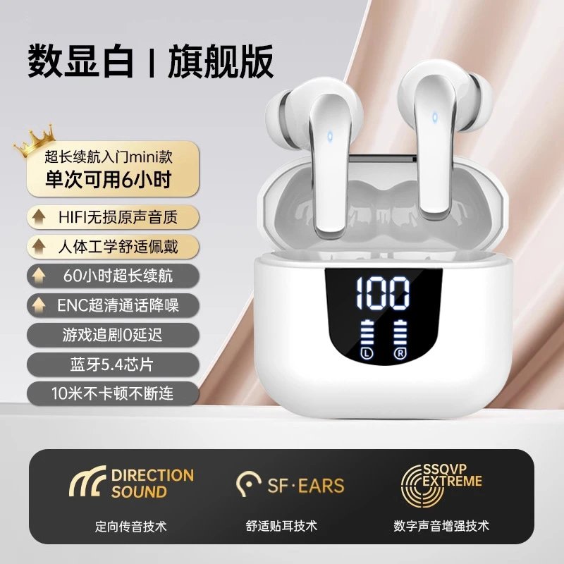 Digital Pioneer Flagship Edition White TWS Earbuds