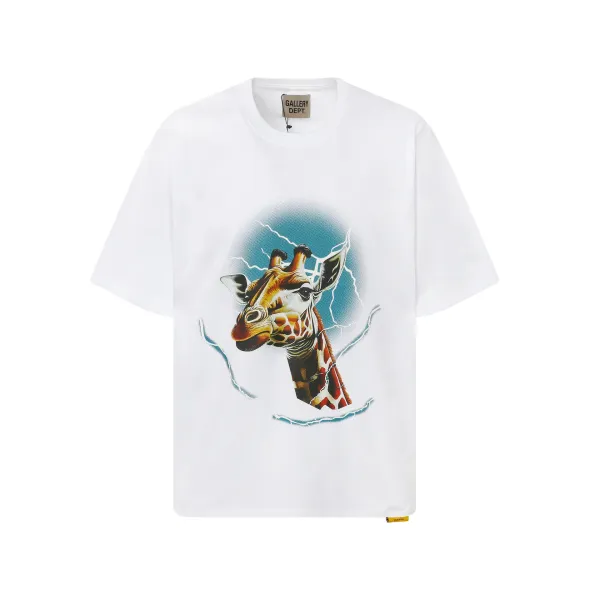 Gallery Dept Dragon Graphic Oversized T-Shirt Beige - 9