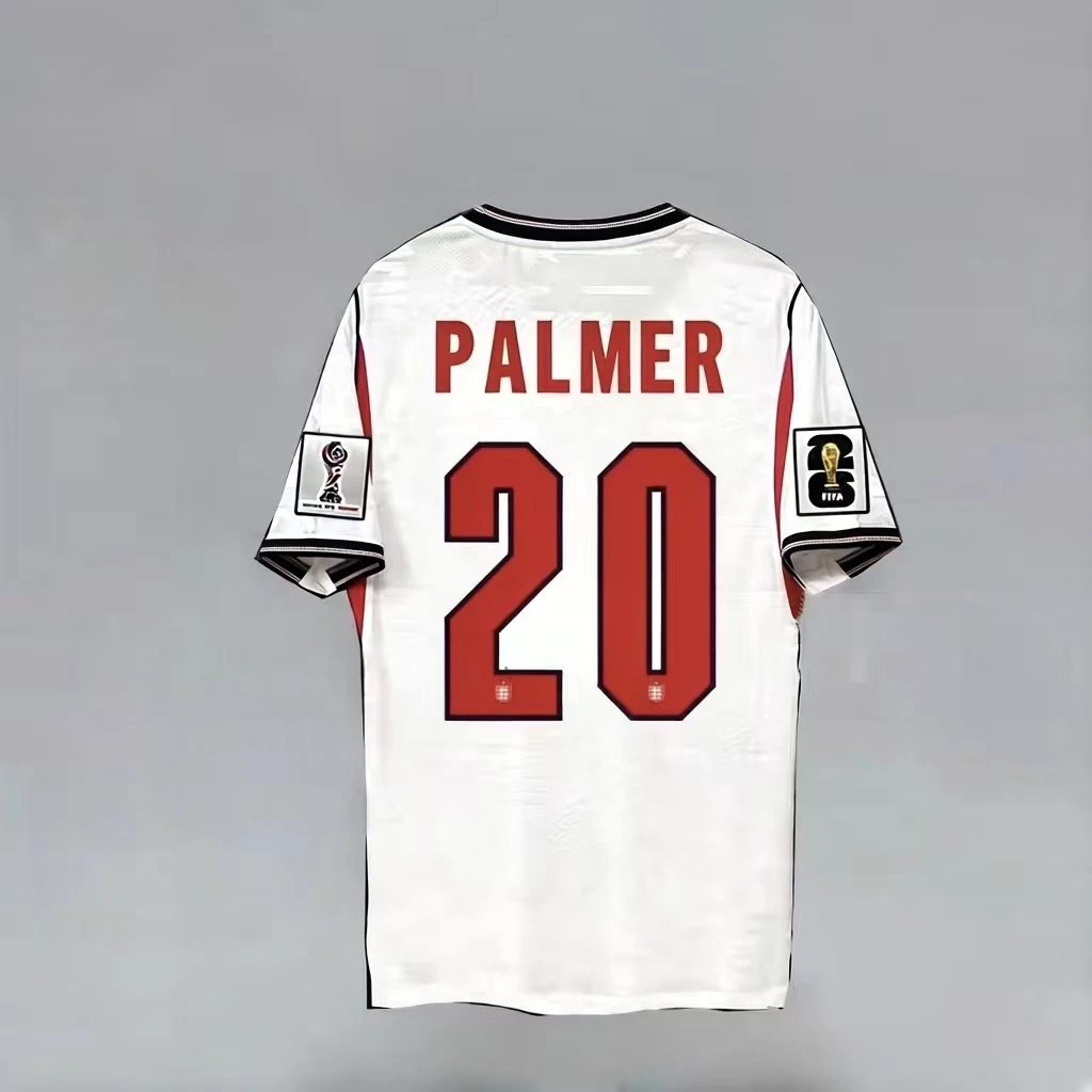 England Football Association 1998 World Cup Away Jersey White / Red