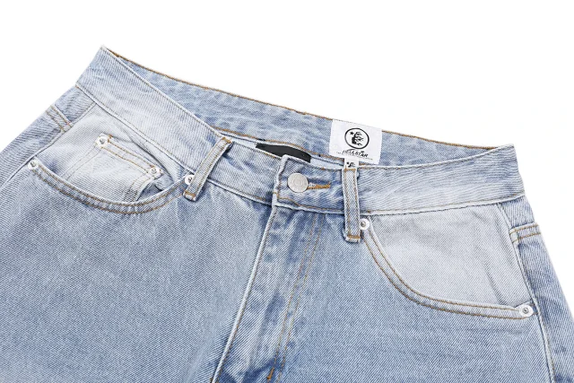 Hellstar Jeans Light-wash graphic-print product detail image 11