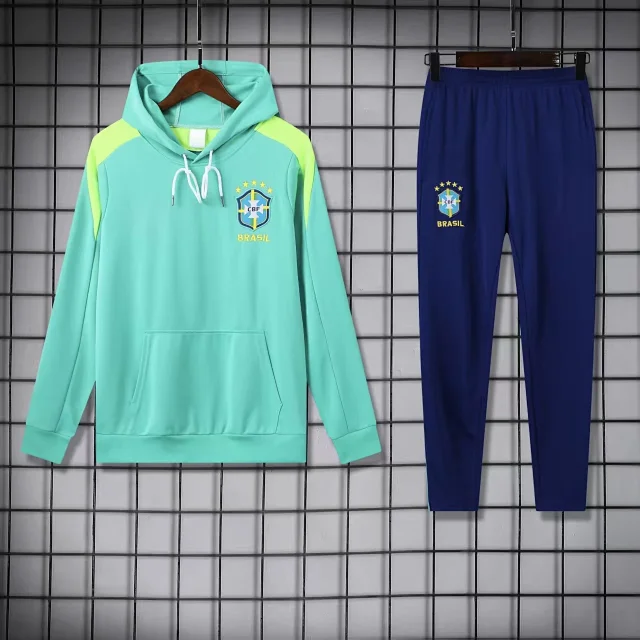 Real Madrid Tracksuits Hooded football crest tracksuit product detail image 4
