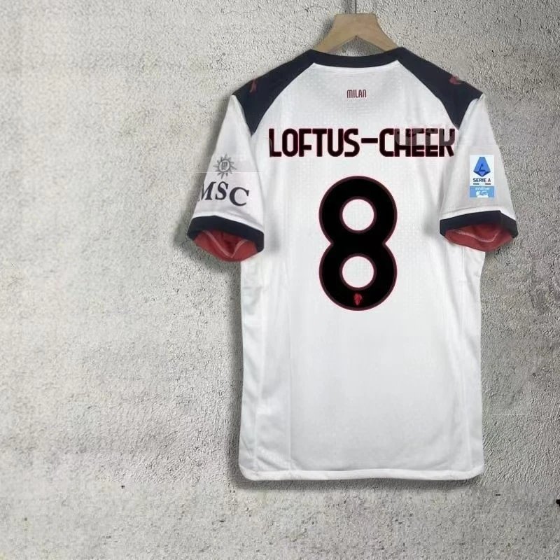 AC Milan 2023-24 Away Jersey White with Loftus-Cheek #8