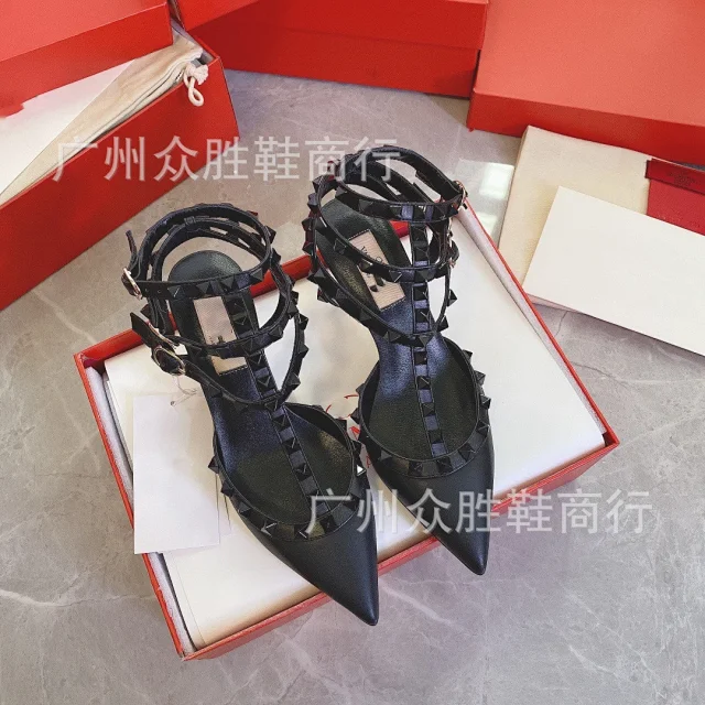 Unbranded High Heels Studded multi-strap pointed-toe stiletto product detail image 2