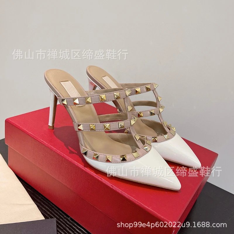 白色漆皮8CM