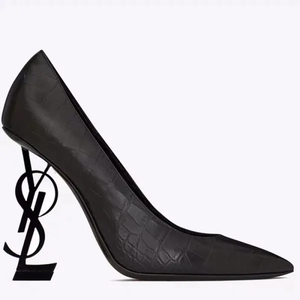 Saint Laurent Tribute Patent Leather Black Stilettos - 4