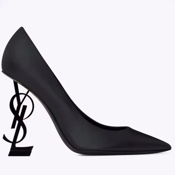 Saint Laurent Tribute Patent Leather Black Stilettos - 6