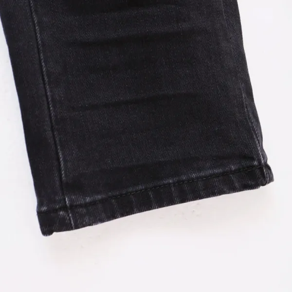 Amiri Skeleton Print Distressed Black Jeans - 12