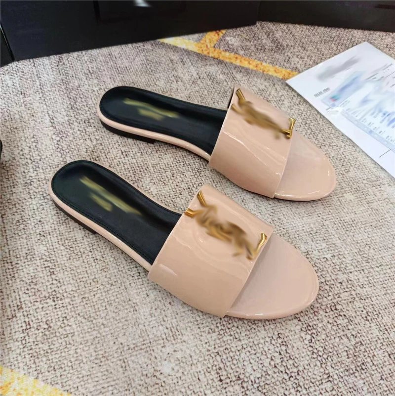 apricot patent leather