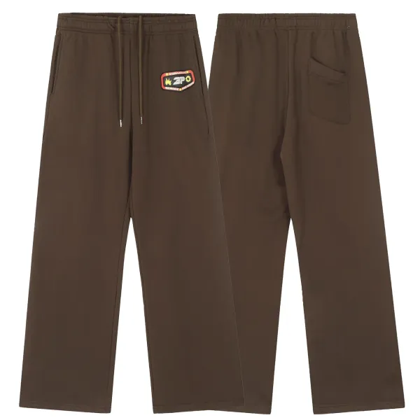 Broken Planet Logo Sweatpants Brown - 20