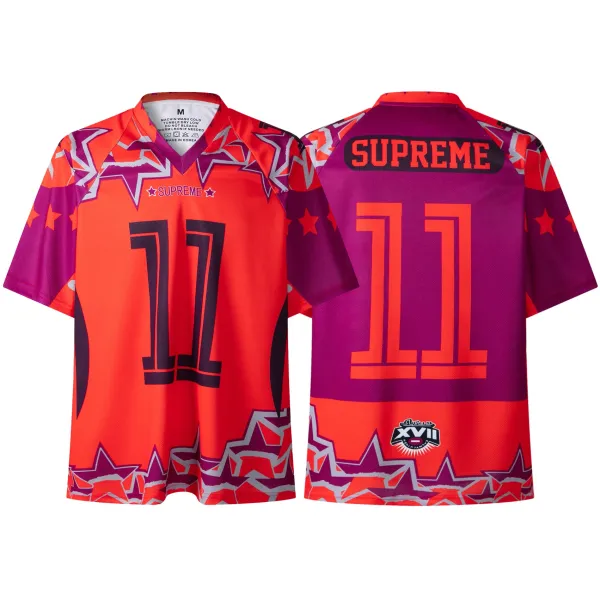Supreme Star Pattern Jersey Blue Multicolor - 25