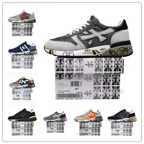 Premiata Sneakers Low-top lace-up with graphic-print soles product detail image 1