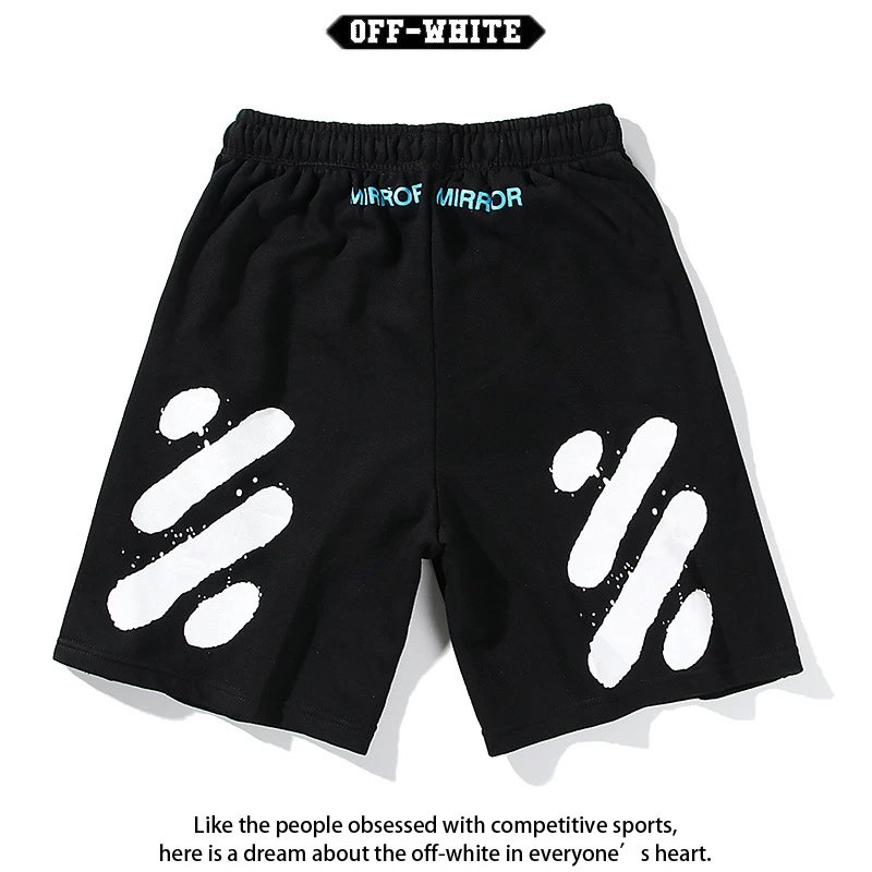 Off-White Circle Logo Drawstring Shorts White - 26