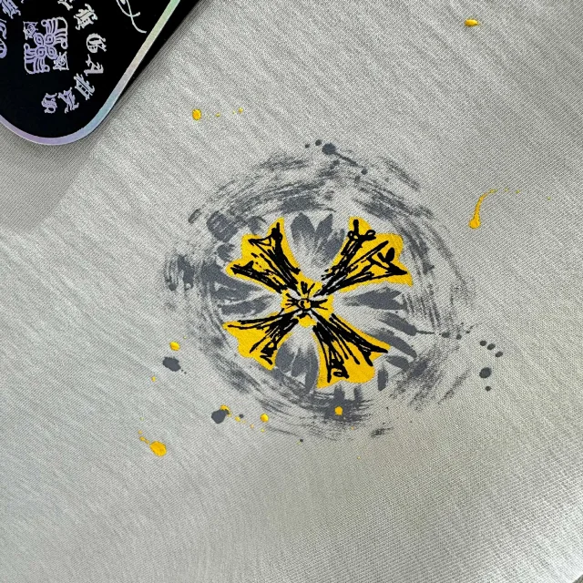 Chrome Hearts T-Shirts Oversized crewneck T-shirt with cross graphic print product detail image 10