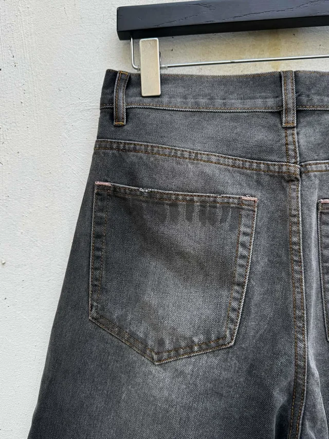 Acne Studios Jeans Wide-Leg Paint-Splatter product detail image 16