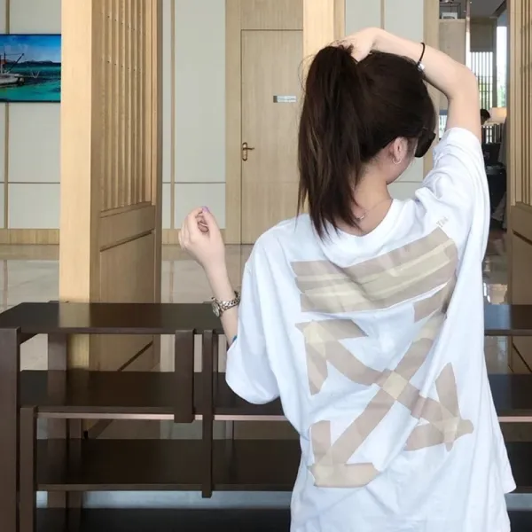 Off-White Arrow Gradient Print White T-Shirt - 8