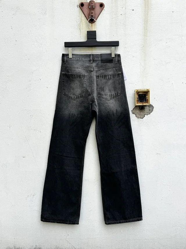 Acne Studios Jeans Wide-Leg Paint-Splatter product detail image 4