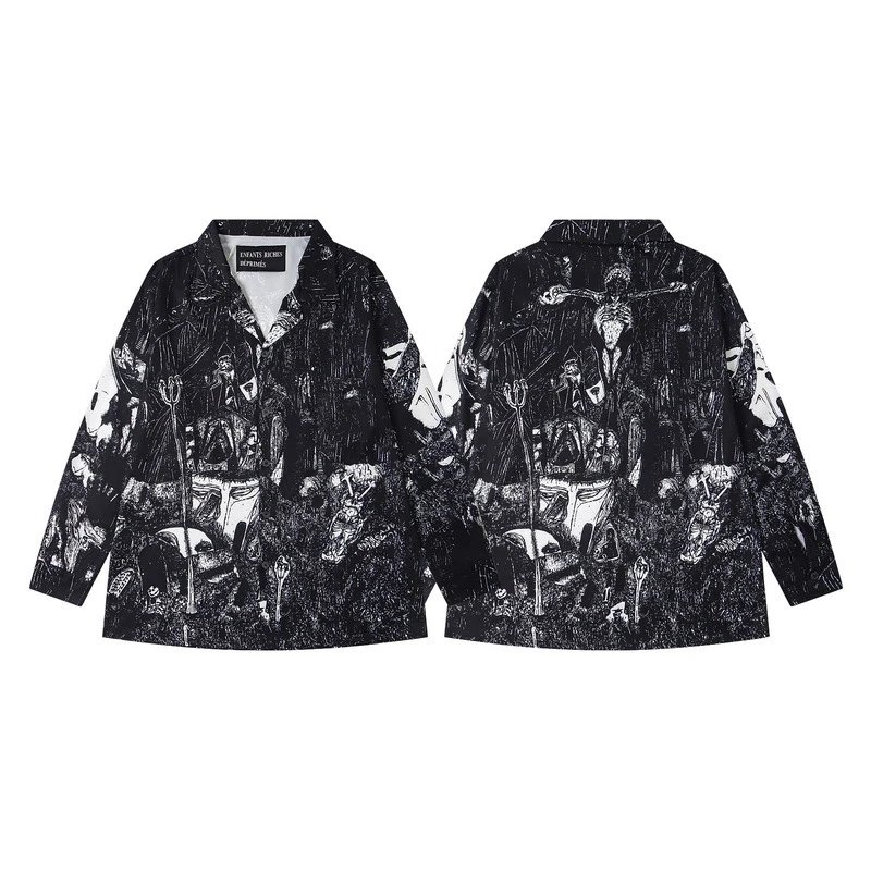 Enfants Riches Déprimés Graphic Print Oversized Shirt Black