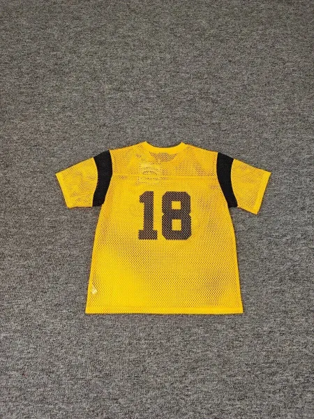 Corteiz Mesh Jersey Navy Yellow T-Shirt - 6