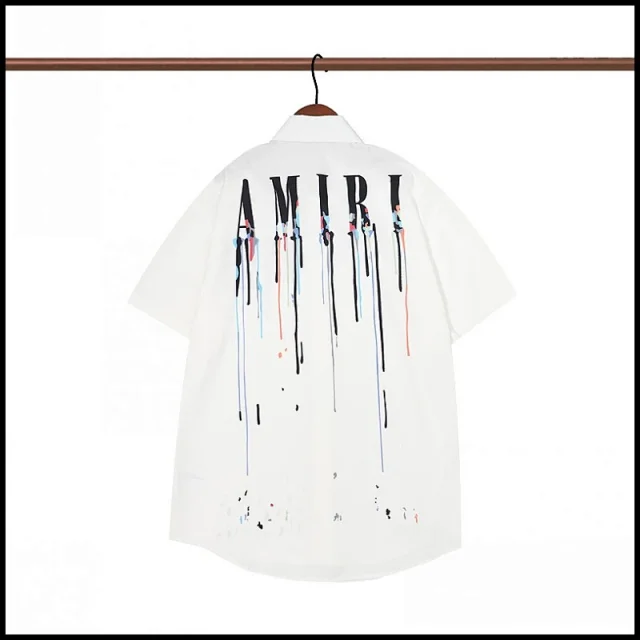 AMIRI Shirts Short-Sleeve Button-Up Graphic Print Shirt product detail image 10