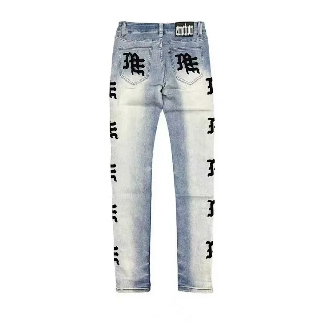 MIXEDEMOTION Jeans EM 108 Logo Print product detail image 8